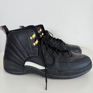 Nike Air Jordan 12 Retro The Master 2016 Size 12 130690-013 Black White Gold XII